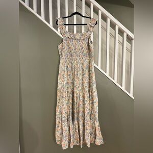 Old Navy Floral Print Maxi Dress with Ruffle Straps